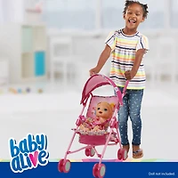 509 Crew Baby Alive Pink and Rainbow Doll Stroller