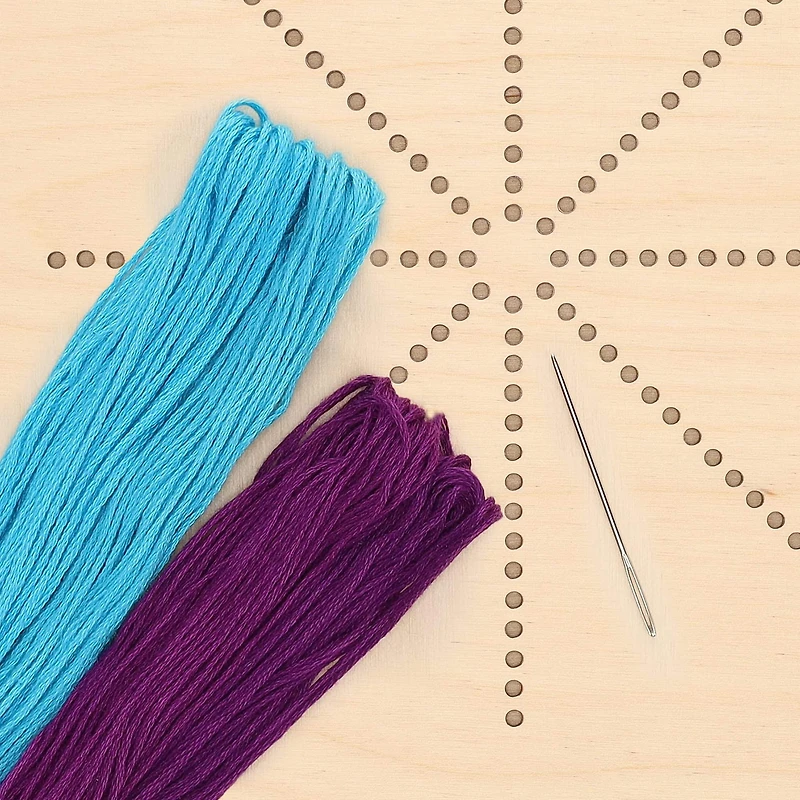 Leisure Arts® Intermediate Butterfly Wood Stitched String Art Panel Kit