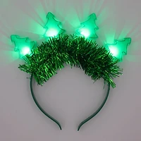 Green Light Up Christmas Tree Headband by Celebrate It™