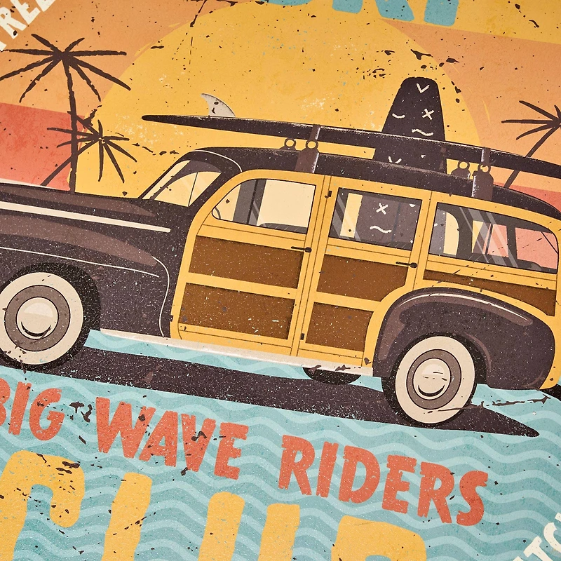 American Art Decor Surf Club Round MDF Wall Plaque - 20" x 20" x 0.35"