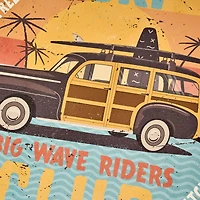 American Art Decor Surf Club Round MDF Wall Plaque - 20" x 20" x 0.35"