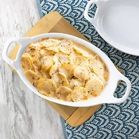 Martha Stewart White Oval Stoneware Baker Set