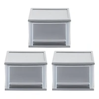 Iris® 17qt. Gray Stacking Drawer, 3 Pack