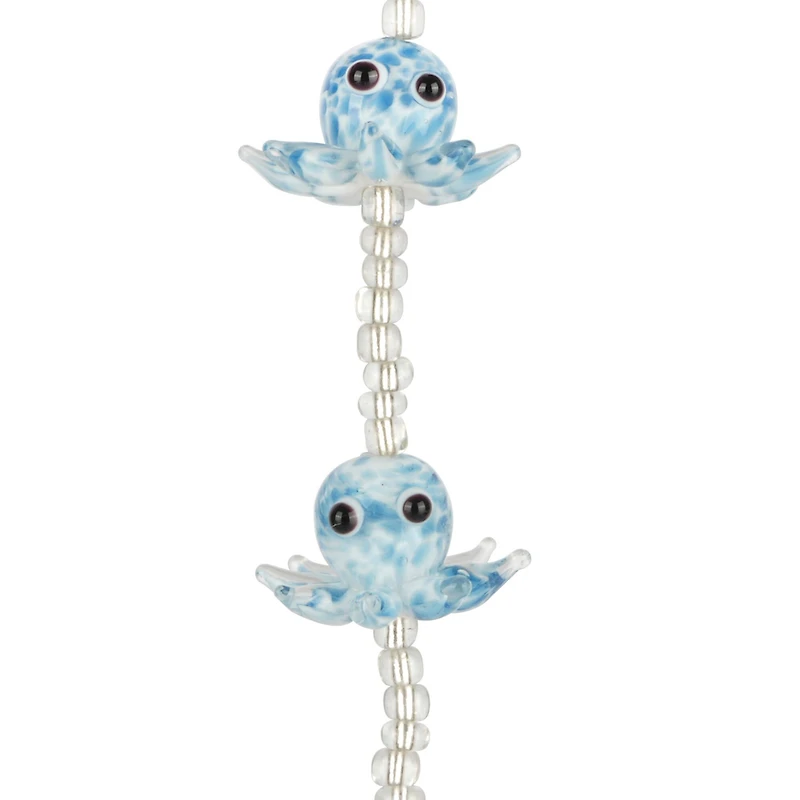Blue Octopus Lampwork Glass Bead Mix by Bead Landing™