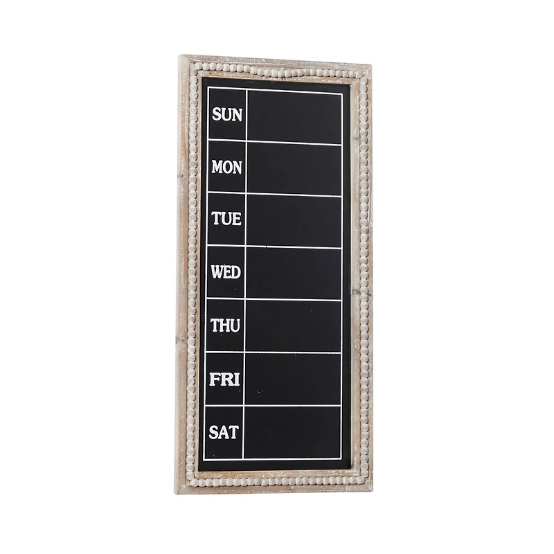 Brown Wood Farmhouse Wall Chalkboard, 32" x 16" x 2"