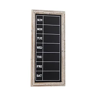 Brown Wood Farmhouse Wall Chalkboard, 32" x 16" x 2"