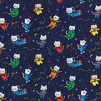 Fabric Traditions Space Kittens Cotton Fabric