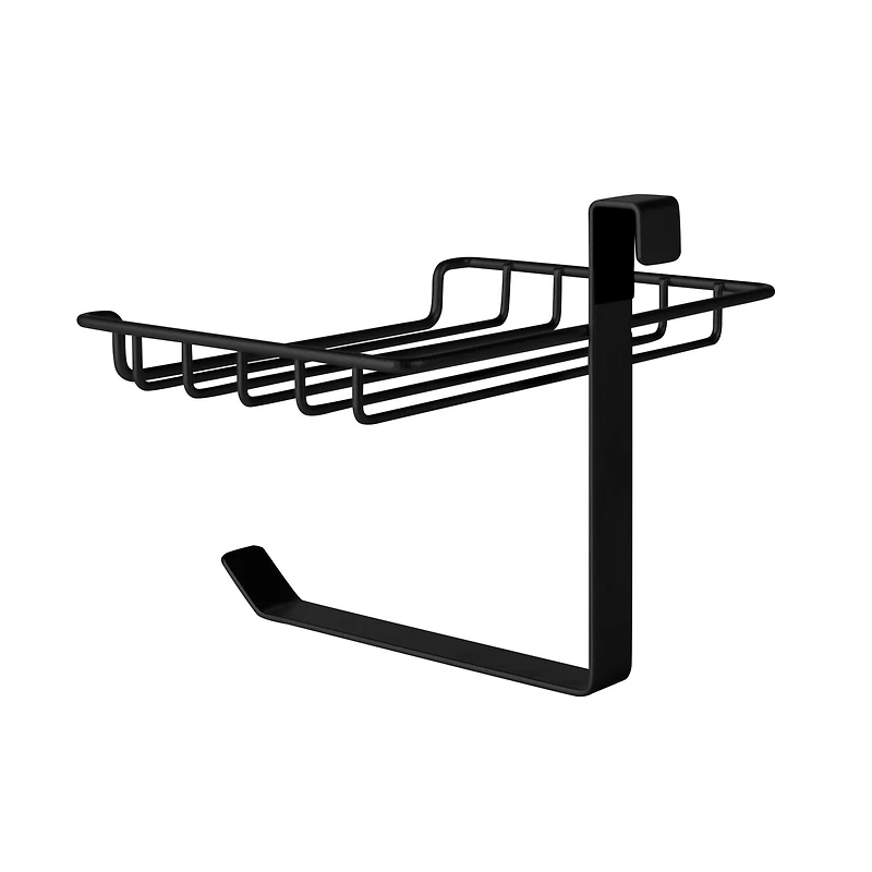 Bath Bliss Black Over the Tank Tissue Dispenser & Wipe Holder