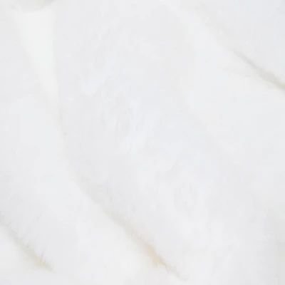 Feldman White Faux Fur Craft Fabric