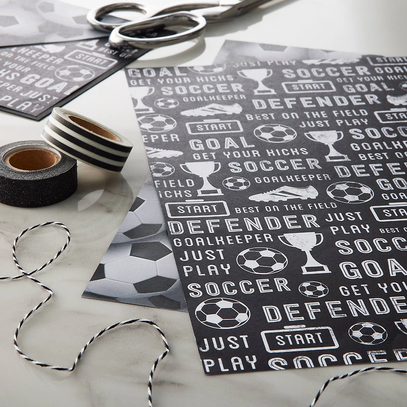 Soccer Paper by Recollections™, 12" x 12"