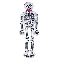36" Skeleton with Pink Bow Accent Pillow by Ashland®