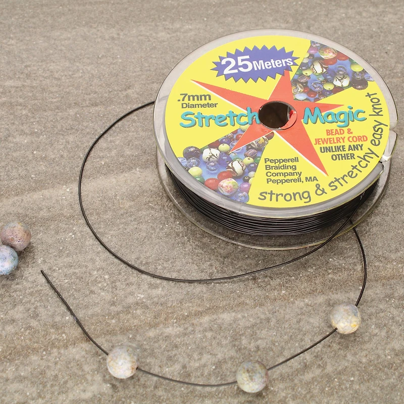 Stretch Magic® 0.7mm Black Bead & Jewelry Cord