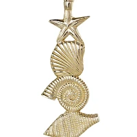 Aluminum Seashell Candle Holder Set