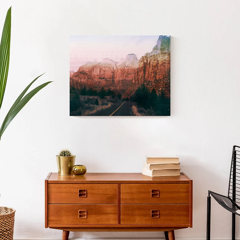Dark Canyon Road 20" x 16" Canvas Wall Art