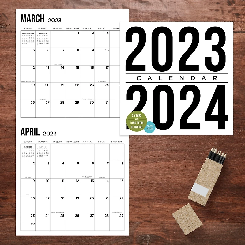 TF Publishing 2023-2024 Two Year Wall Calendar