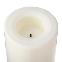 White 3" x 6" LED Outdoor Pillar Candle By Ashland®
