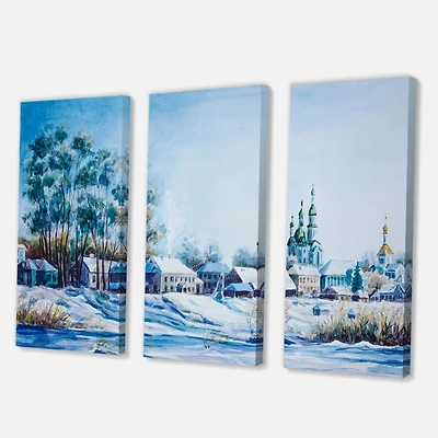 Designart - Small Town In Winter Times