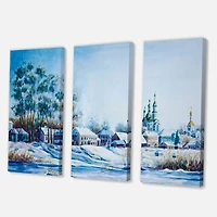 Designart - Small Town In Winter Times