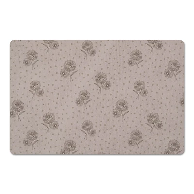 Floral Dots Floor Mat