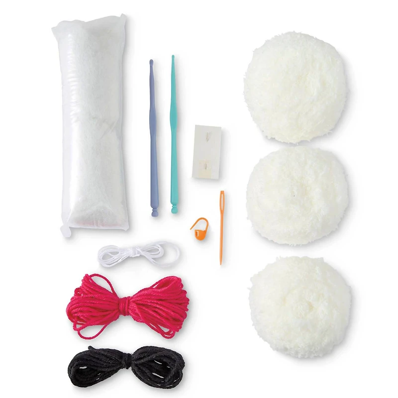 Intermediate White Dog Amigurumi Crochet Ornament Kit by Loops & Threads®