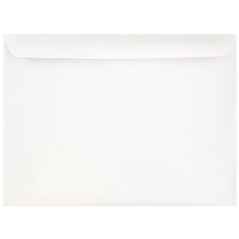 JAM Paper 9.5" x 12.6" White Booklet Commercial Envelopes