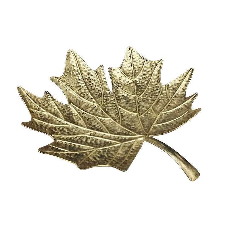 17" Gold Maple Leaf Tray Tabletop Décor by Ashland®