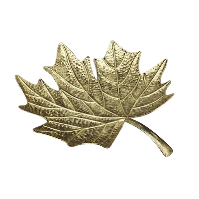 17" Gold Maple Leaf Tray Tabletop Décor by Ashland®