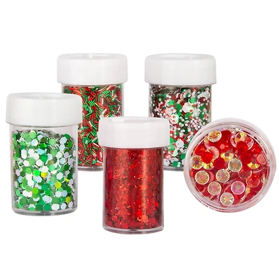 Traditional Christmas Embellishment & Glitter Shaker Set by Creatology™