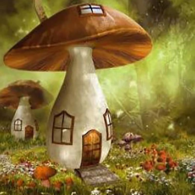 Sparkly Selections Mushroom House Diamond Painting Kit