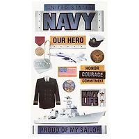 Navy Dimensional Stickers by Recollections™