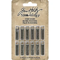 Idea-Ology Metal Story Sticks .25"X1" 12/Pkg- 