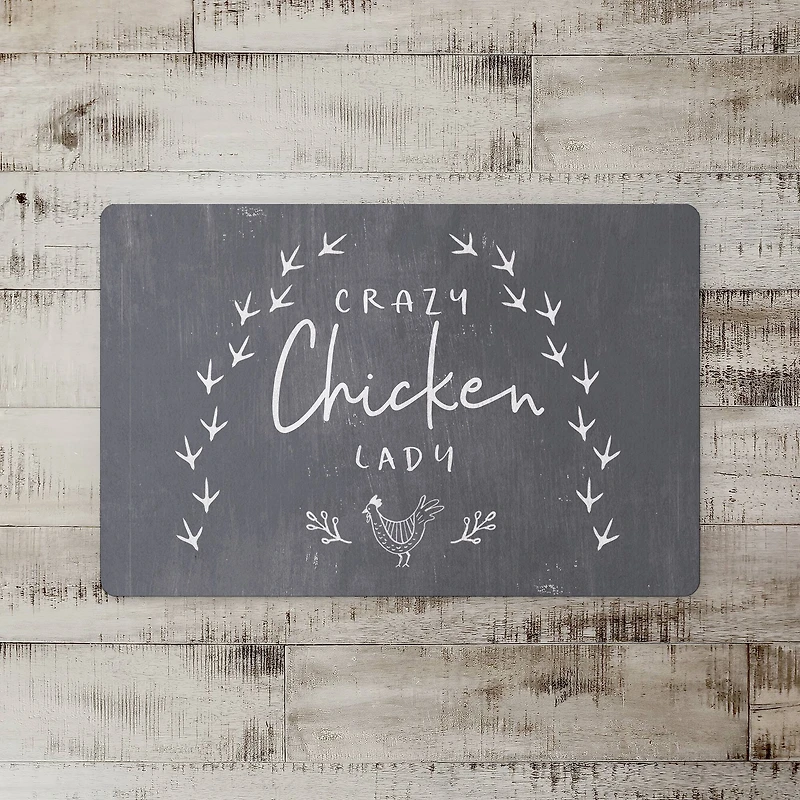 Crazy Chicken Lady 18" x 27" Floor Mat