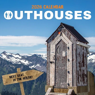 2026 Outhouses Wall Calendar
