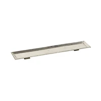 35'' Silver Aluminum Contemporary Tray