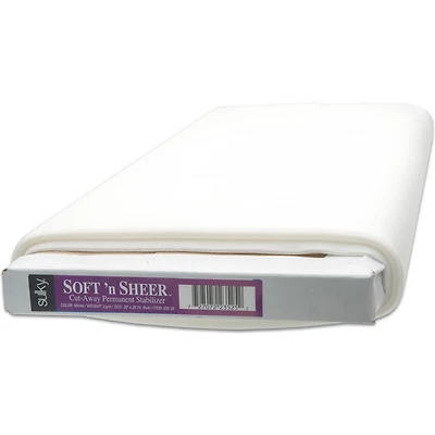 Sulky® Soft & Sheer™ Cut-Away Permanent Stabilizer, 20'' x 25yd.