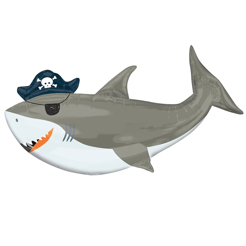 41" Ahoy Birthday Shark Mylar Balloon