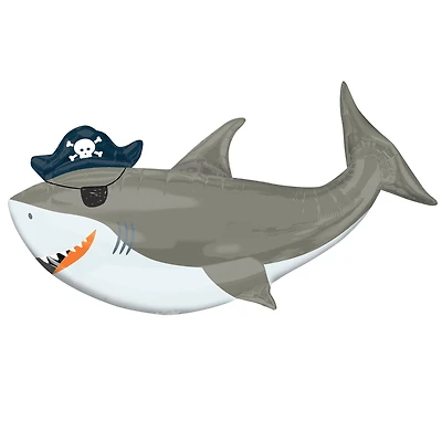 41" Ahoy Birthday Shark Mylar Balloon