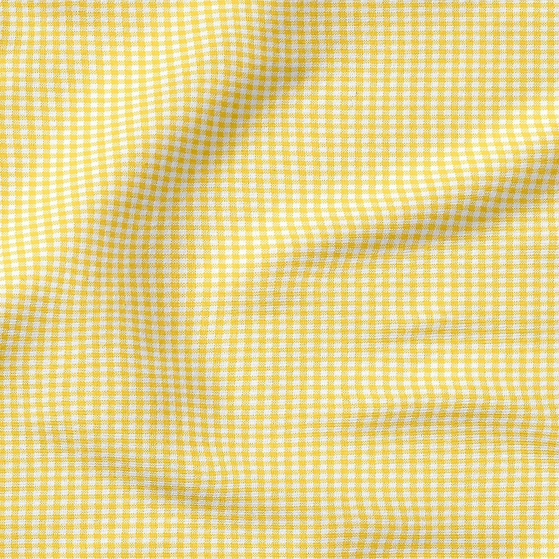 Fabric Editions Yellow Gingham Cotton Fabric