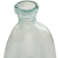 Clear Recycled Glass Handmade Spanish Vase 9" x 9" x 20"