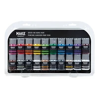 Primary Brush-On Fabric Paint Set by Make Market®