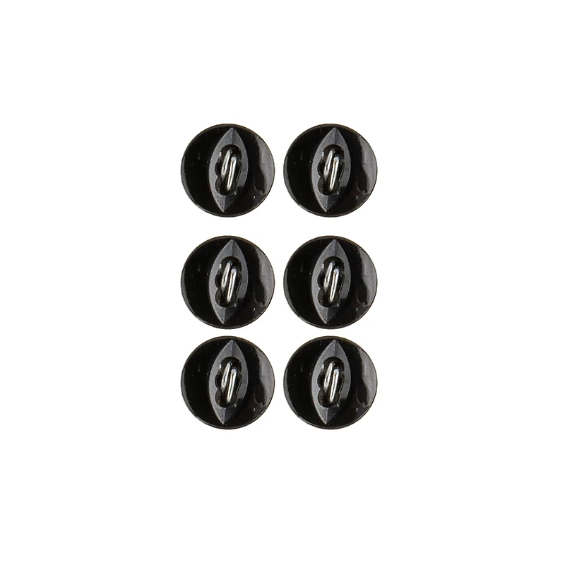 LaMode 1/4" Black Fisheye 2-Hole Buttons, 6ct.