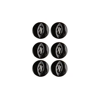 LaMode 1/4" Black Fisheye 2-Hole Buttons, 6ct.