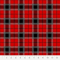 12 Pack: Flannel Print Fabric Bundle by Loops & Threads™