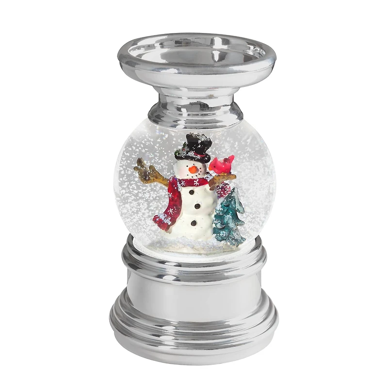 Haute Decor Snowburst™ Christmas Snow Globe Candle Holder