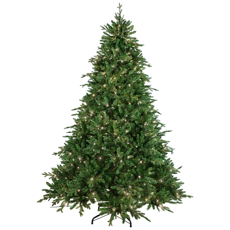 7.5ft. Pre-Lit Real Touch™ Cumberland Pine Artificial Christmas Tree, Warm White LED Lights