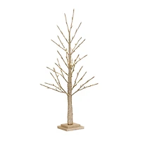 3ft. Pre-Lit Gold Twig Artificial Christmas Tree, Warm White LED Lights