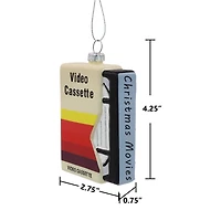 4.25" Christmas Movies VHS Tape Glass Ornament by Ashland®