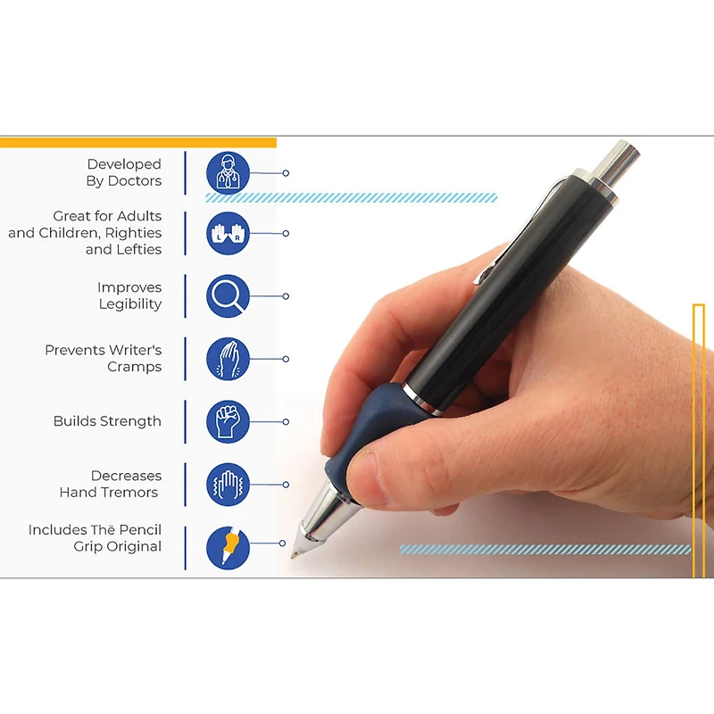 The Pencil Grip Black Heavyweight Mechanical Pencil Set with The Pencil Grip