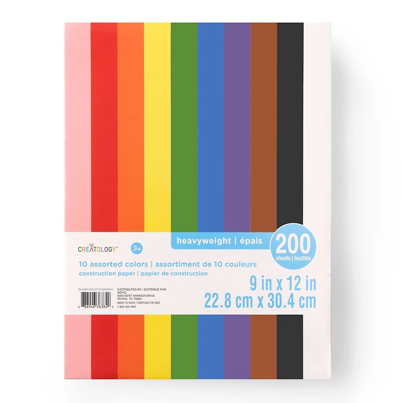 Rainbow 9" x 12" Construction Paper by Creatology