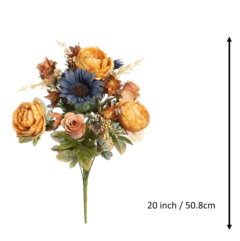 20" Rose & Sunflower Bush by Ashland®